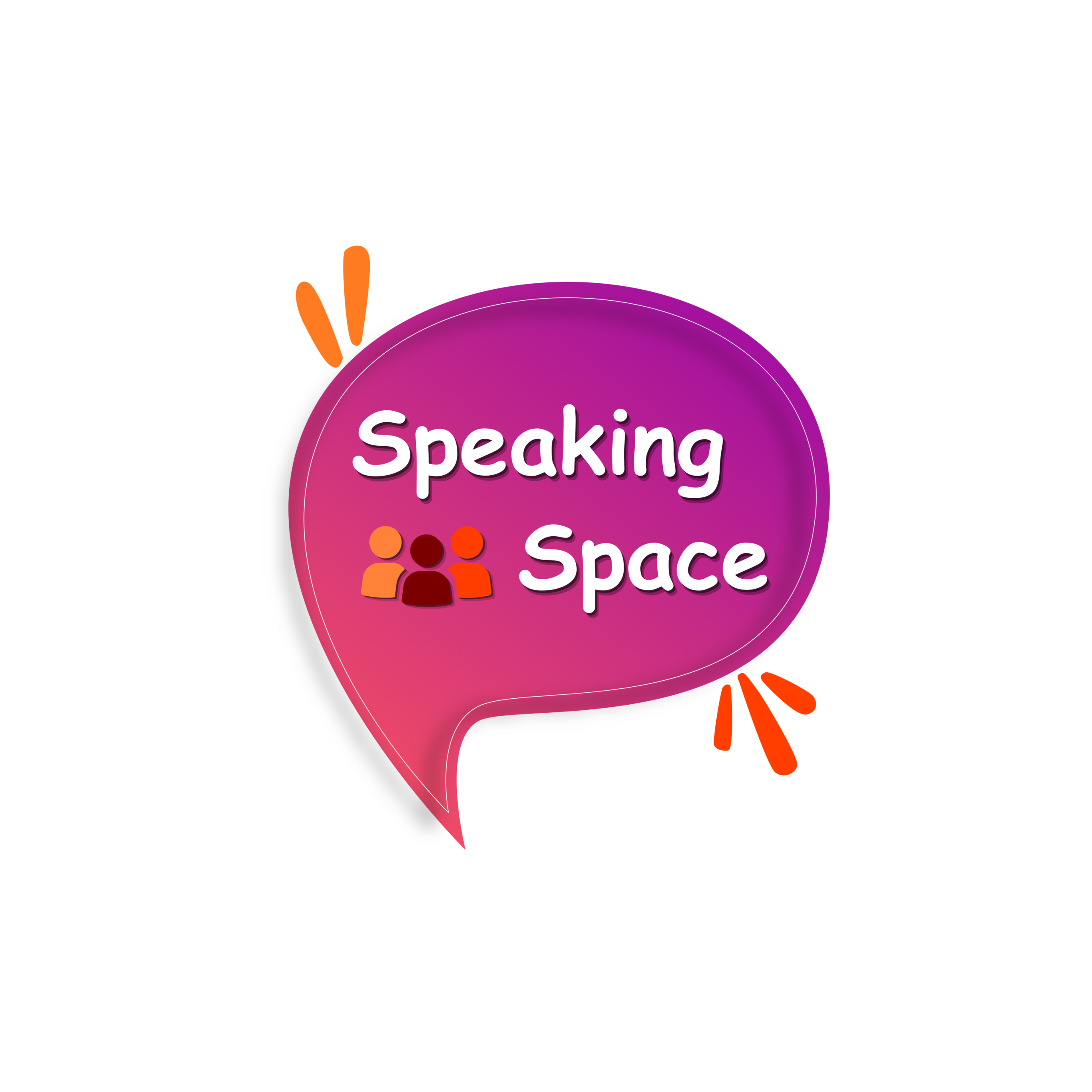 Students practising English together in Speaking Space